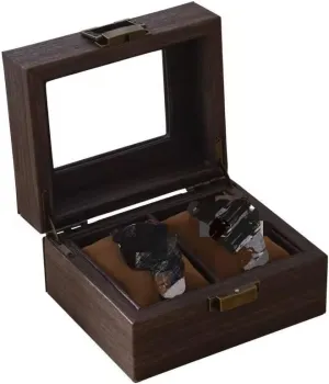 craftsmanship sedimentation fraction joyous snow Display Case, Elegant Storage for Necklaces, Rings, Earrings (Classic Brown) Luxury Wood Grain Jewelry Box - Large Capacity Watch & Bracelet Organizer 