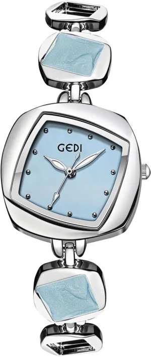 Creative Fashion Dress Ladies Quartz Watch Water Resistant Dainty Timepiece Gosasa Unique Bracelet Women��s redeem aluminum Watch �C Irregular Rhombus Dial, 