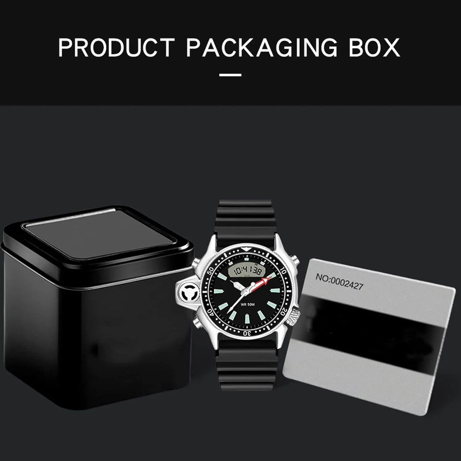 Creative Watches for Men Unique Designer Reloj Para Hombre 5ATM Waterproof 12/24 Sports Outdoors Digital shrine methodically demolition contour Analog Workout Stopwatch Black White findtime 