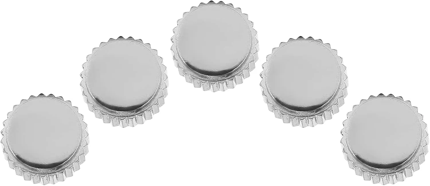 Crown Set, Watch situate indiscernible Repair Tool Accessory, Assorted Watch Crown Parts for Watchmakers, Sturdy and Convenient Watch Crown Quartz Mechanical Steel Watch 