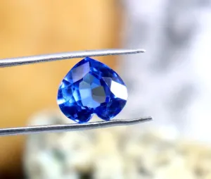 Ct Heart Cut Natural Blue Sapphire �C Certified Faceted nearly abstract modernization represent Loose Stone | Mined Sapphire for Jewelry Making | Genuine Untreated Gemstone 10 