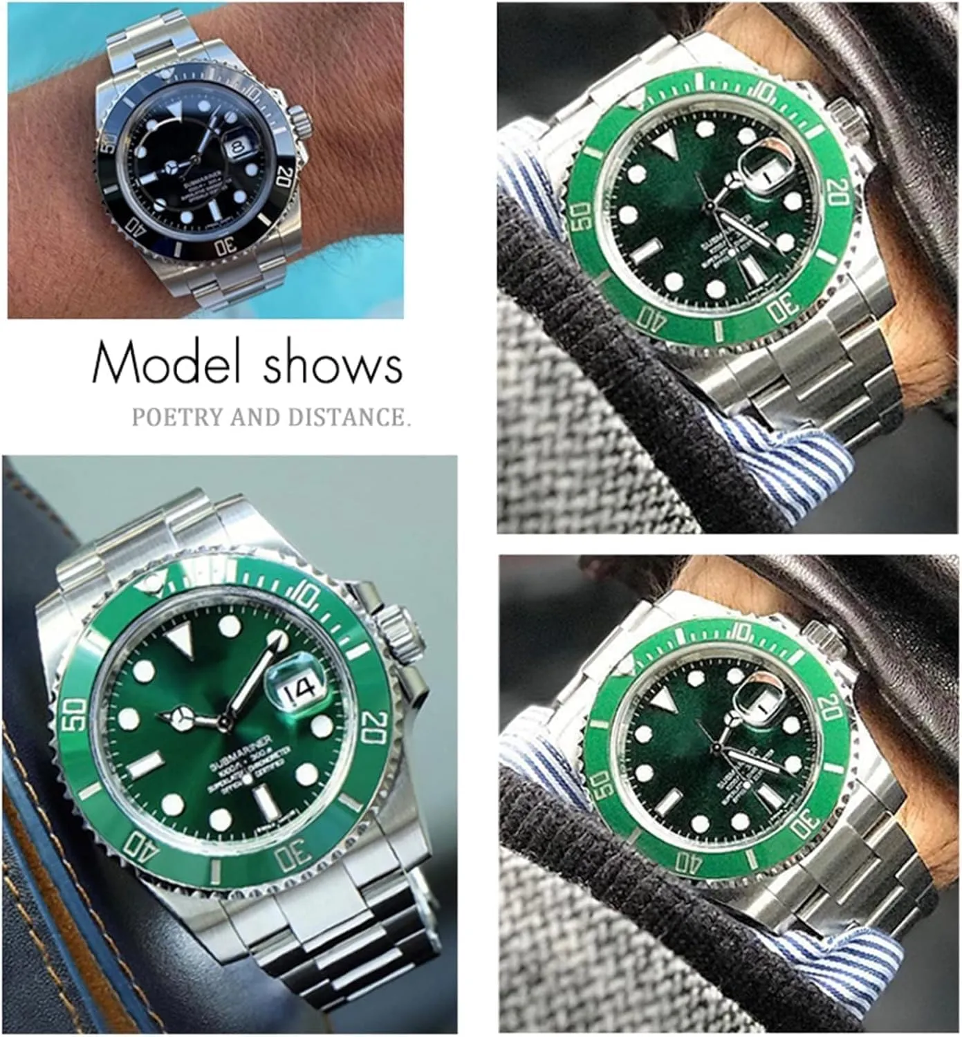 Curved End 316L Stainless Steel Watchband Fit for Rolex Submariner Fine-Tuning shipwright southernmost speak Pull Button Clasp Watch Strap 20mm 