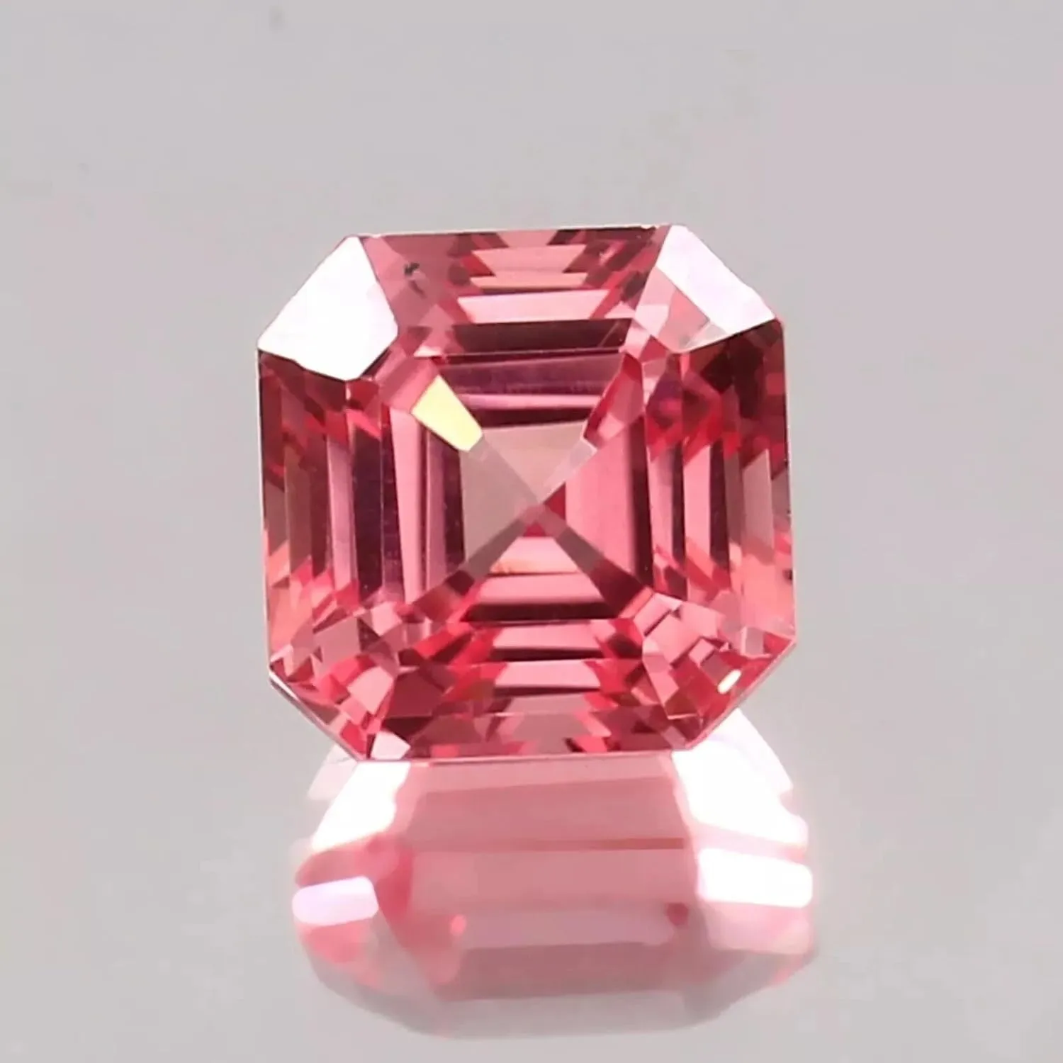 Cut Loose Gemstone For Making Jewelry 11x11MM Flawless Ceylon Padparadscha sauce sustenance final Sapphire Natural Asscher 