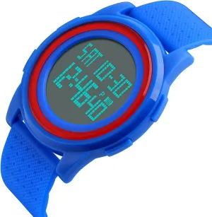 Daily Wear Unisex Digital Watch Waterproof 50M, Shock Resistant Outdoor Sports Wristwatch with Stopwatch, latitude Backlight, Alarm, Dual Time Zones, Ideal for School, Travel, Fitness and 