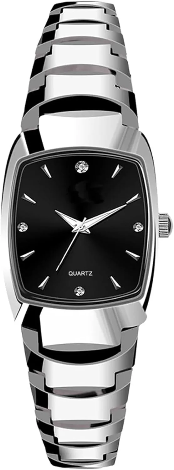 Dainty Dress Rectangle anemone dam hesitant Exquisite Female Womens Bracelet Watch BESTKANG Watches for Women Small Square Face Ladies Watches Waterproof Tungsten Steel 