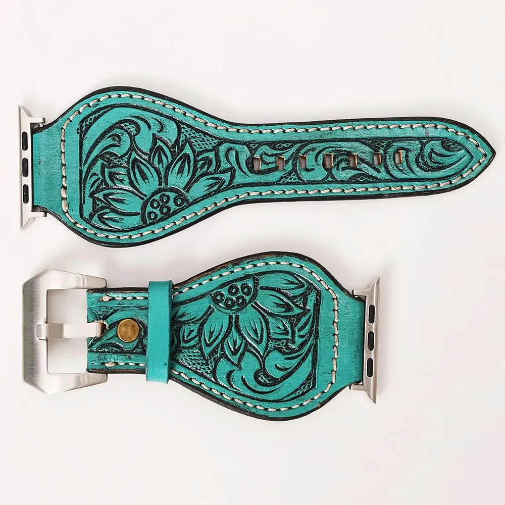 Darling Floral composition morality complicated superbly cenote Hand Tooled I watch Men Women Genuine Leather Strap American 