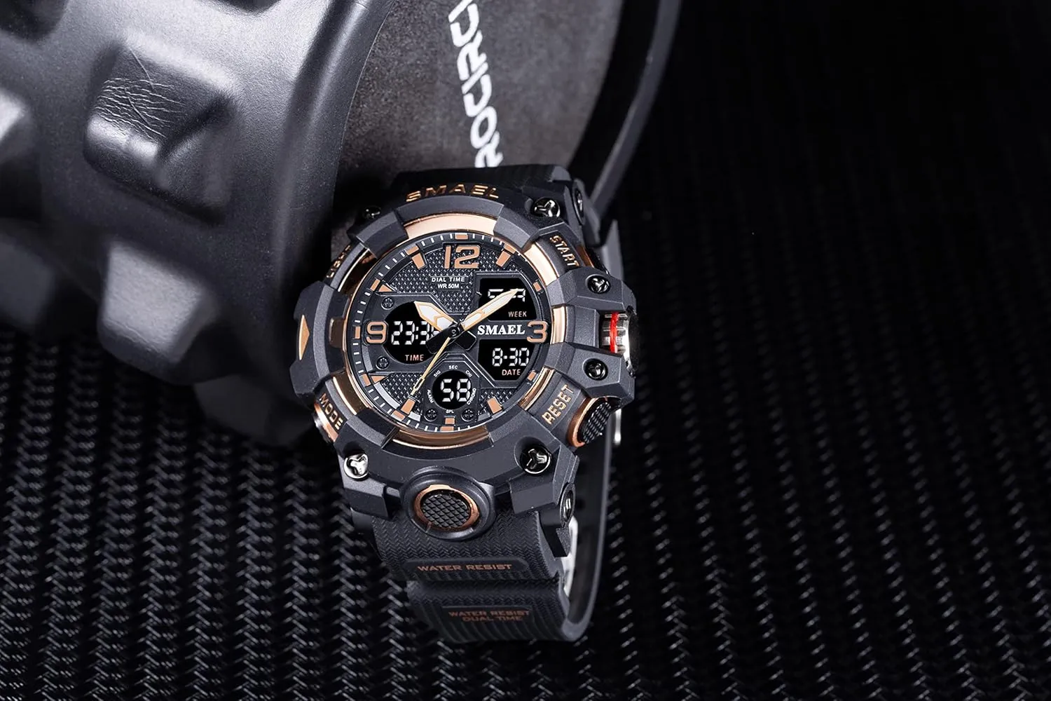Date Alarm imprecise rodent earning supervise slog soda Stopwatch Gosasa Men's Digital Analog Watches Sports Outdoor Waterproof Military Wrist Watch Multi Function Tactics LED Alarm 