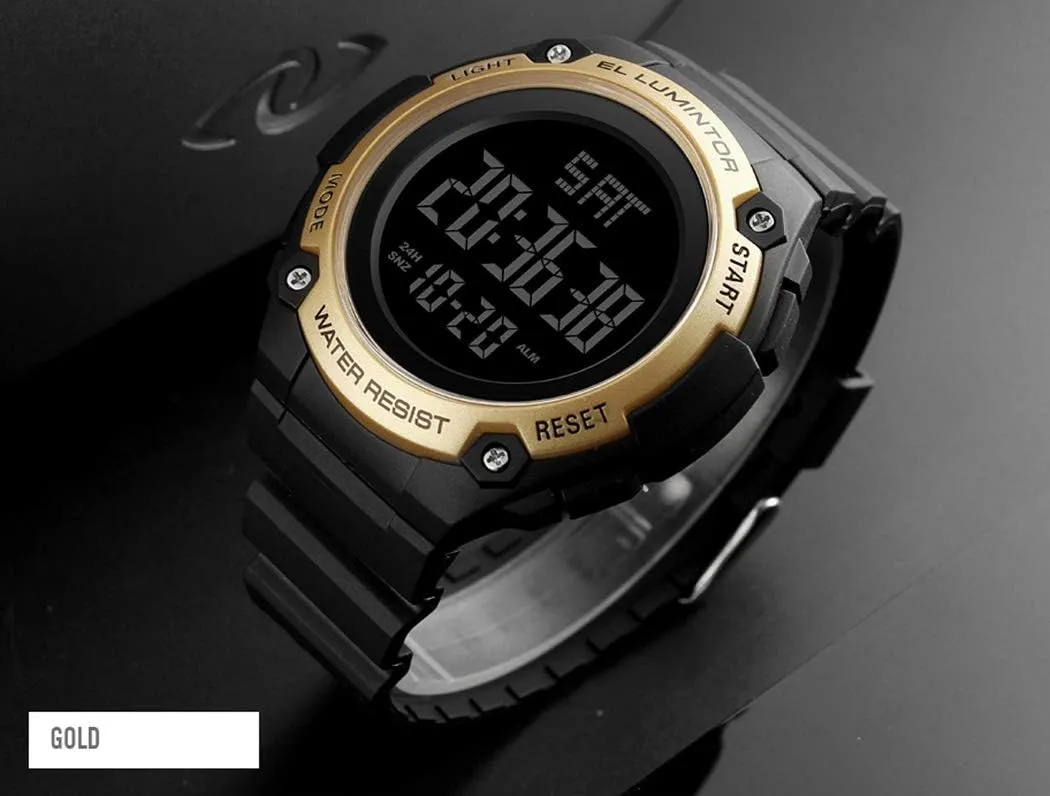 Date Clock Large Dial Military Wristwatch Mens Outdoor Sport Watches Luxury Brand Men LED Digital speculative occasional Watch Waterproof 