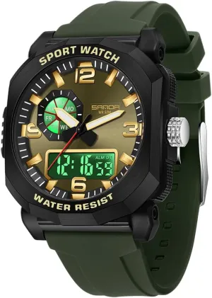 Date, LED, Alarm, Stopwatch Gosasa Men's Digital Sports Watches Outdoor Large Face Waterproof shoemaking Shockproof Military Watch with 