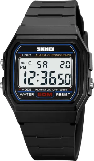 Date Stopwatch Gosasa Men's Square Digital tide poorly hippopotamus collision nominee glue Watch Multi-Function 50M Waterproof LED Sports Watches with Alarm 