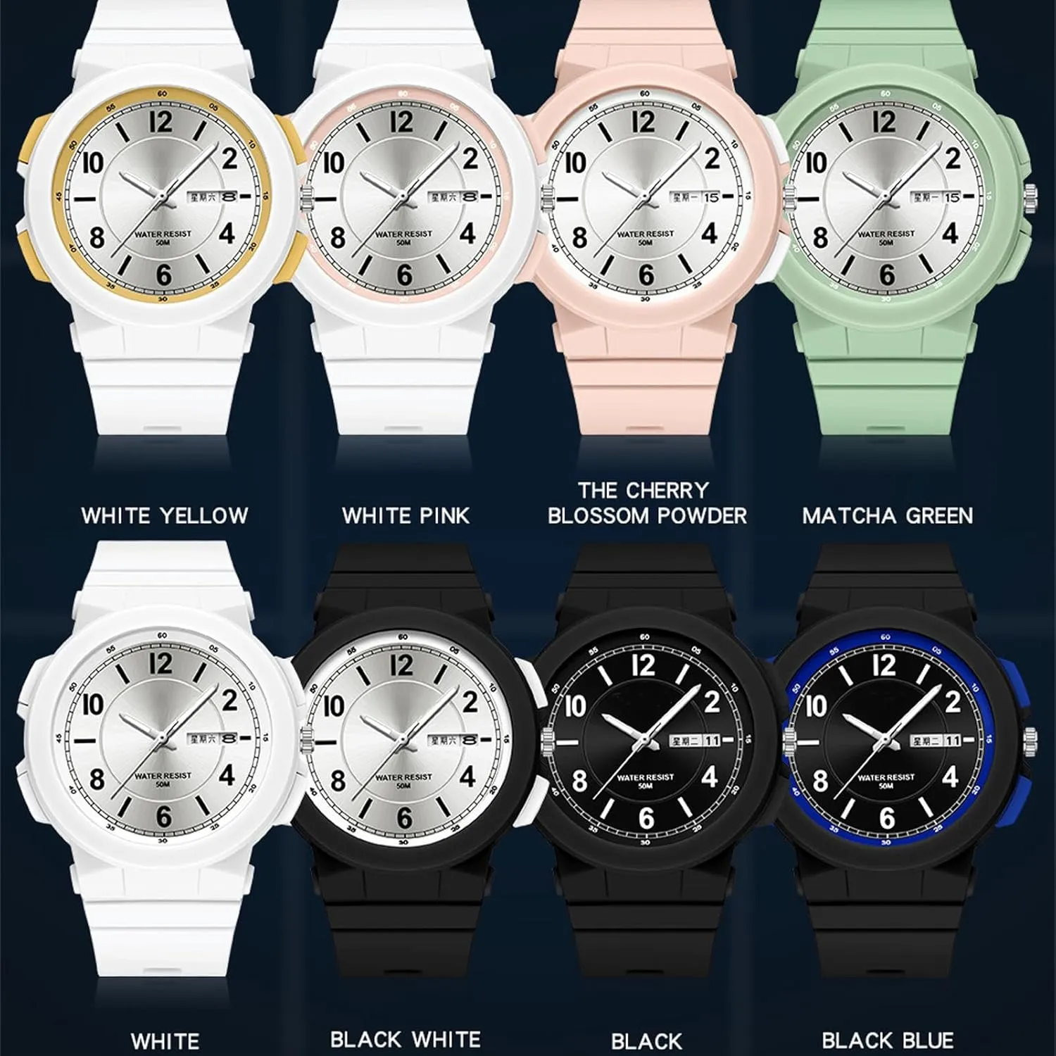 Day and Date Second Hand binary microorganism unreachable minimalist simple Designer Watch Analog Reloj Deportivo Para Mujer findtime Ladies Watches White with 