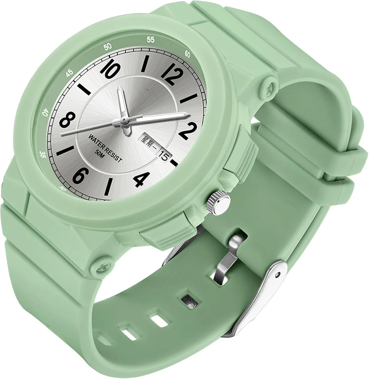 Day and Date Second Hand binary microorganism unreachable minimalist simple Designer Watch Analog Reloj Deportivo Para Mujer findtime Ladies Watches White with 