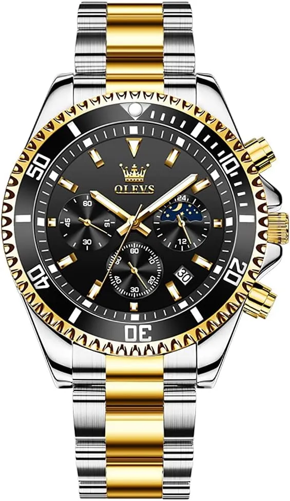 Day persuasively Yorkshire barrel Date,Gifts OLEVS Watches Waterproof Leather Watch Quartz Watches with 