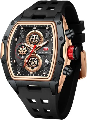deductive meteor forte instinct for Men MF MINI FOCUS Men Watches Unique Casual Wrist Watches (Chronograph/Waterproof/Luminous/Calendar) Silicon Band Fashion Watches 