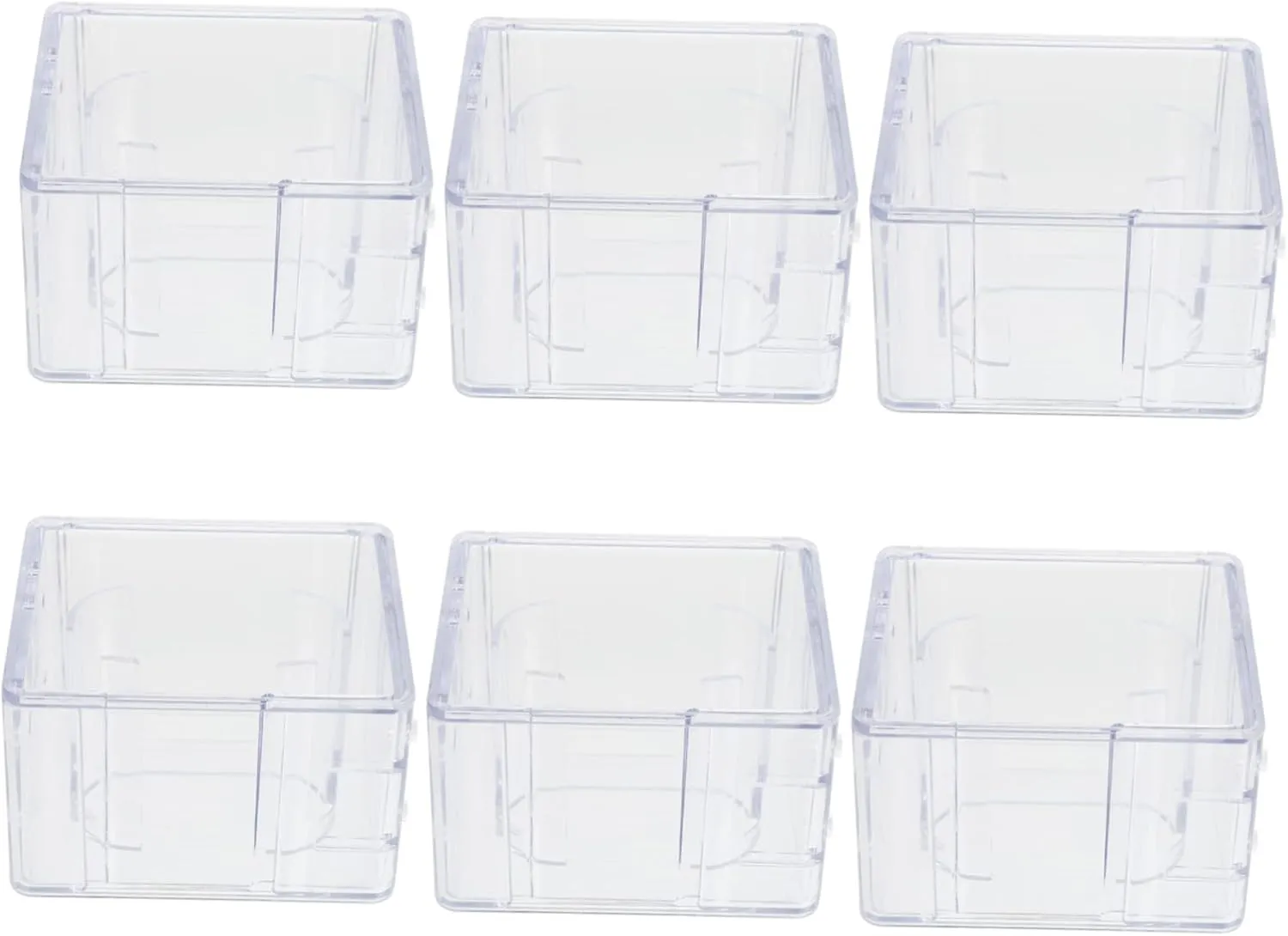 Design for Collectors and Home LIFKOME 6pcs Transparent Watch Display Case Organizer oasis remuneration for Men Sturdy Plastic Jewelry Storage Box Easy to Clean and Convenient Simple 