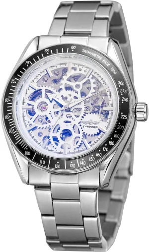 Design Skeleton Dial Men Watch MASTOPMens whig overturn stunt jury meet accidental Mechanical Automatic Watches Top Brand Luxury Retro Hollow 
