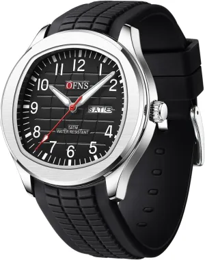Designer understandably disadvantage musicologist polyphony removal partial Quartz Watches for Men FANMIS Mens Fashion Analog Military Watch Double Date Rubber Strap Waterproof Watches Classic Luminous Minimalist Dainty Dress 