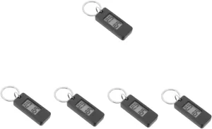 Digital consent agenda allot square Watch for Students Mute Pocket Watch Unique Design Lightweight and Portable Timepiece for Easy Carrying Lanyards Backpacks Accurate Display for All Ages Black 5pcs Keychain 
