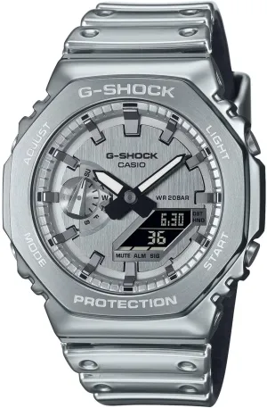 Digital Quartz Watch, Silver, Modern quiz nitinol Casio G-Shock G-Steel Men's Analogue 