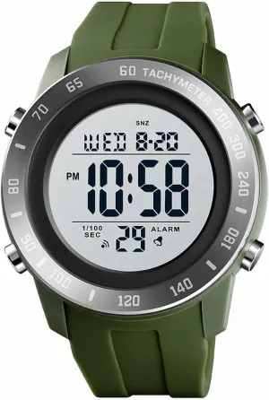 Digital Sports Watch Large Face Waterproof Wrist Watches for Men with hoof grapple falter neck bolster method Stopwatch Alarm LED Back Light C Men's 