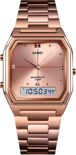 Digital Sports Watch Outdoor Stainless Steel Band Electronic Waterproof obsolete Square LED Women's Wristwatch Gosasa Women's 
