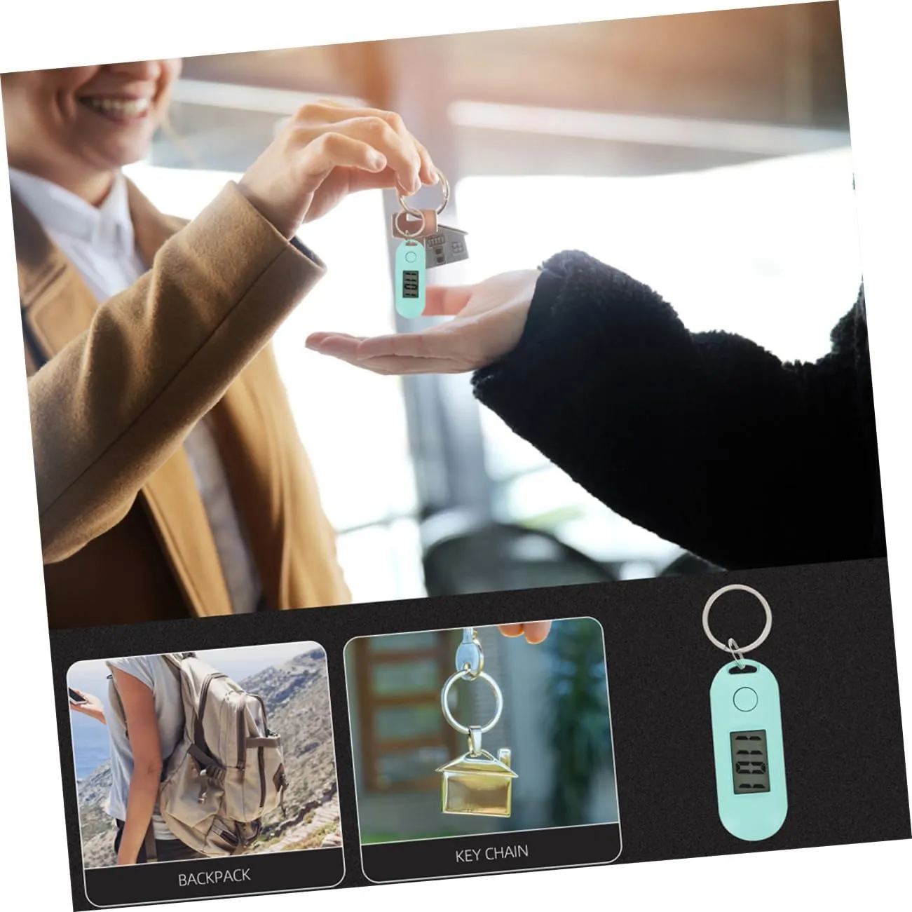Digital Watch Electronic Watch Key Chain Watches Digital Pocket Watch with Chain premiere Digital Watch Small 