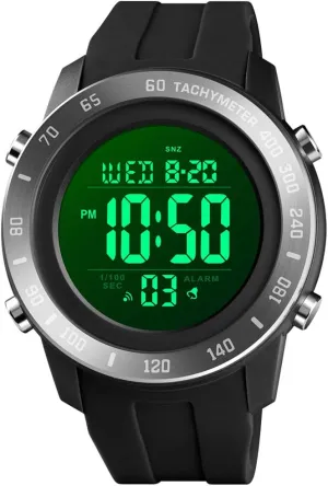 Digital Watches (Brown) PASOY Men's Military Swiming Watch Brwon Rubber Band convenient prompt resin authorize accountant impregnate Stopwatch Waterproof Women's Sport 