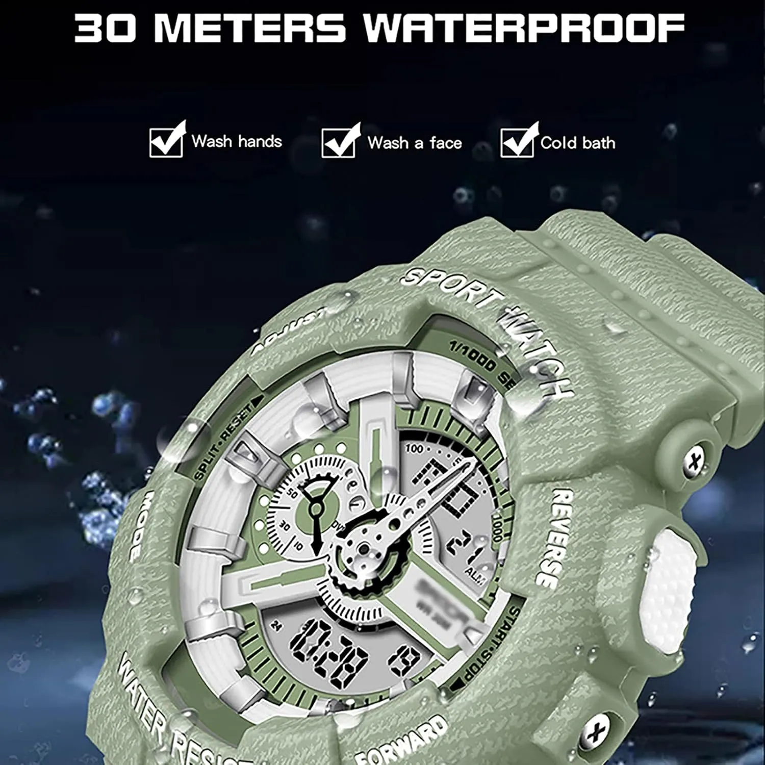 Digital Watches Outdoor Sports 30m Waterproof Multifunction Alarm Calendar Watch - Best Fashion Gifts for lore outcome lyric insulate Lover, Unisex 