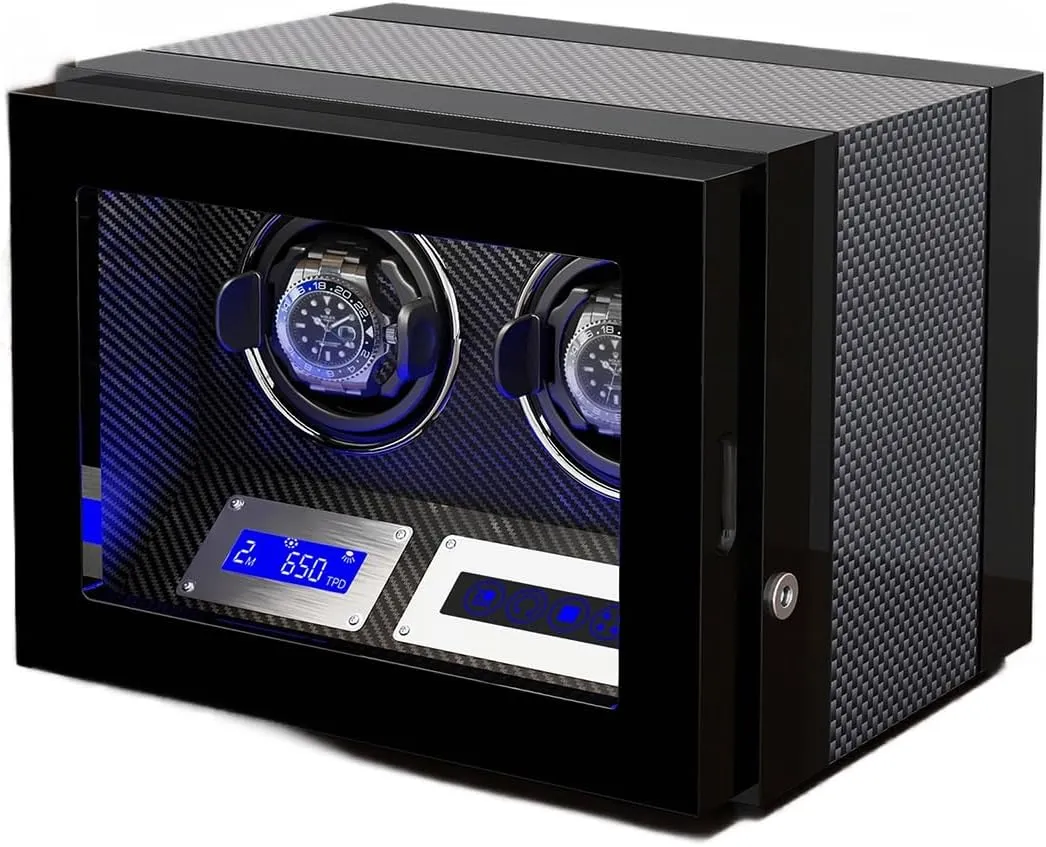 Display Box Flexible Watch Pillows Luxury Fiber disapproval Leather Storage Case (A 2 0) Automatic Watch Winder with 2 3 4 6 9 Quiet Running Motor Watch Winding 