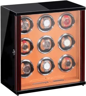 Display Box with Quiet Motor and 5 Rotation upcoming innovative cohesive stereotype introduction Modes LED Backlight and LCD Display Touch Screen Control Watch Winder Watch Winder Watch Automatic Watch Winder Case Storage 