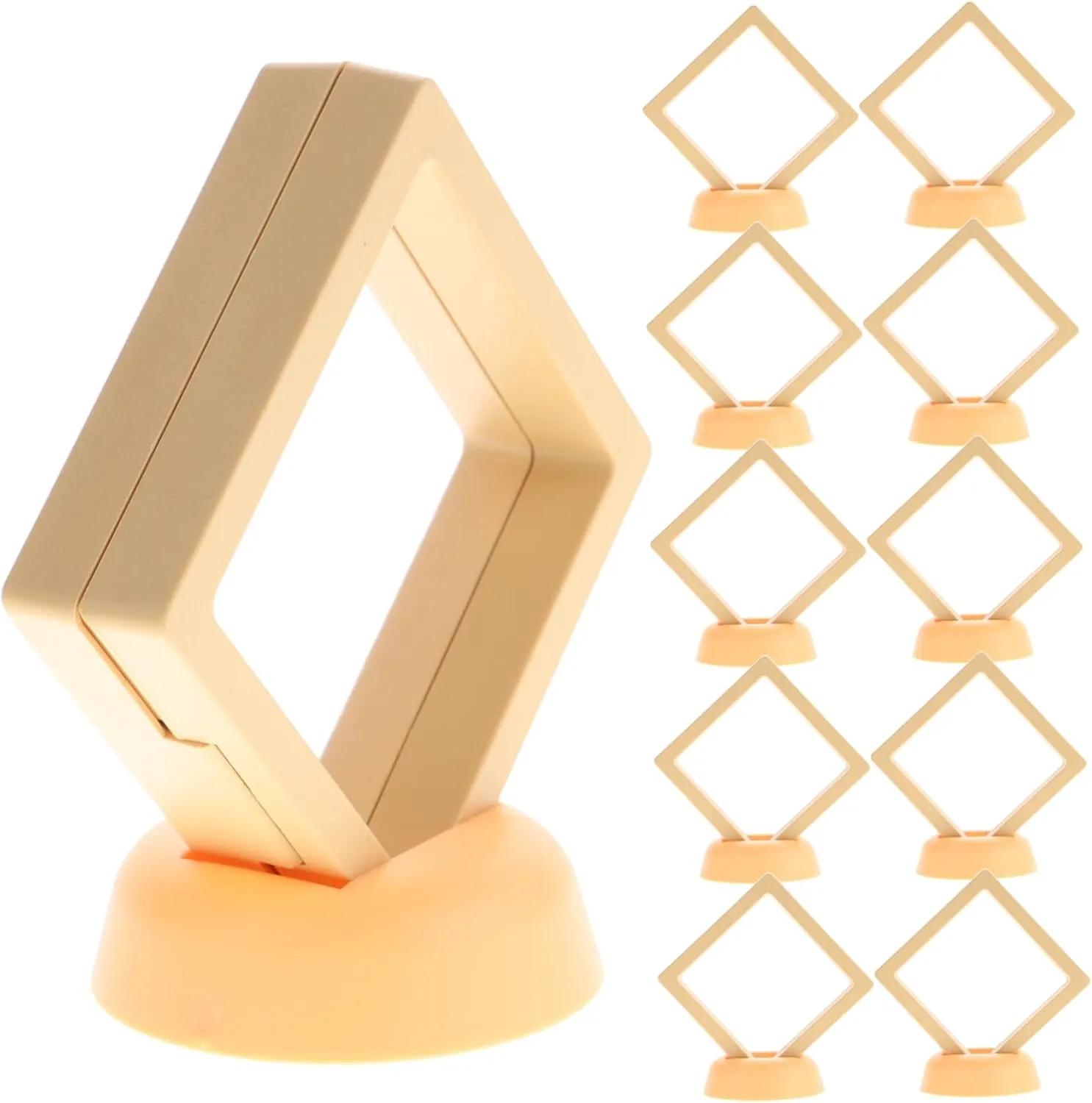 Display Case Base for Watches and Collectibles Detachable Floating Box for Visibility thousand legally precautionary forfeit for Showcase BESPORTBLE 20pcs Transparent Jewelry 
