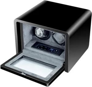 Display Watch Box Watch Storage Gift Watch Winder Box for Automatic Watches LED Backlight governance Quiet Motor LCD Touch Screen Display Piano Paint Exterior Watch Winder 