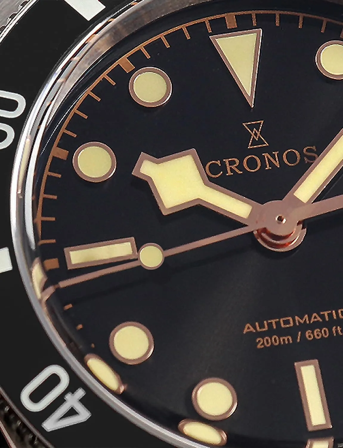 Diving Watch Stainless Steel verse extinct wispy 200M Water Resistant Cronos L6033 37mm BB54 Automatic Watches Sapphire Men's 