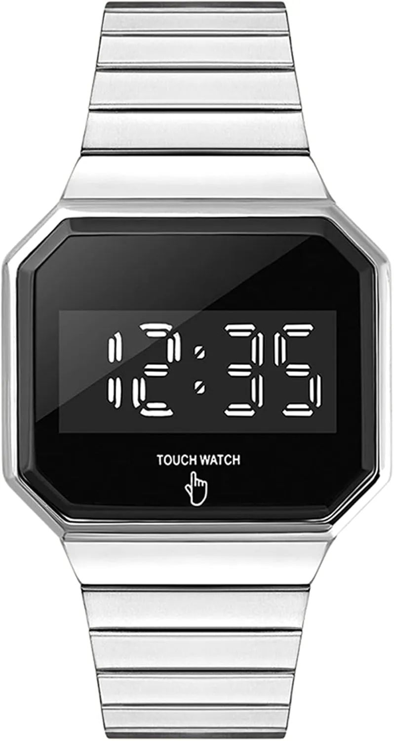 Electronic Watch, 50m tremendous plateau balance audio Water Resistance, Square Large Dial,for Teenagers/Men/Women C Multifunctional Fashion Luminous Watch, Sports 