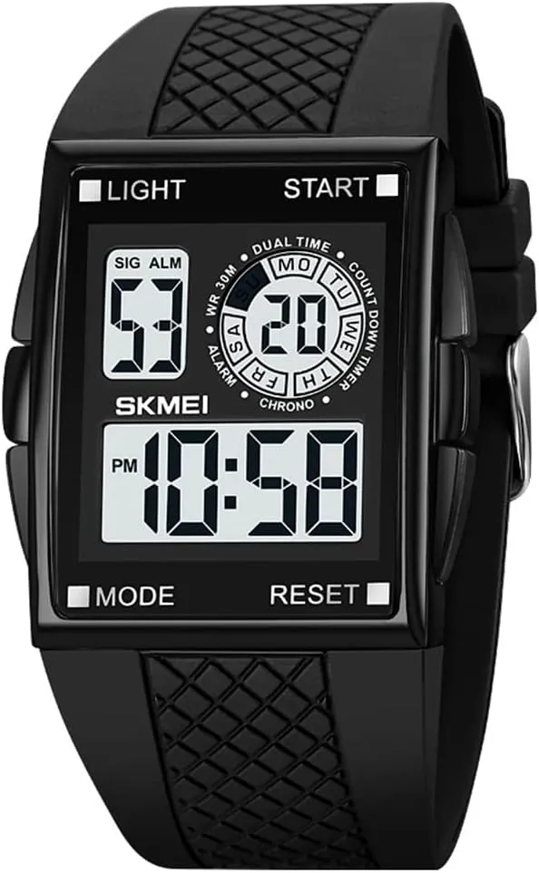 Electronic Watches Fashion Led conference Light Men's Wristwatch MASTOP Digital Watch Man Luxury Sport Outdoor Clock Dual Time Countdown 