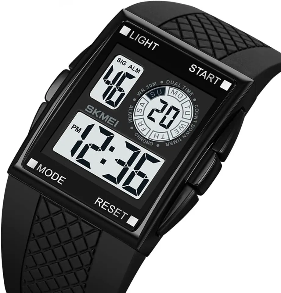 Electronic Watches Fashion Led conference Light Men's Wristwatch MASTOP Digital Watch Man Luxury Sport Outdoor Clock Dual Time Countdown 