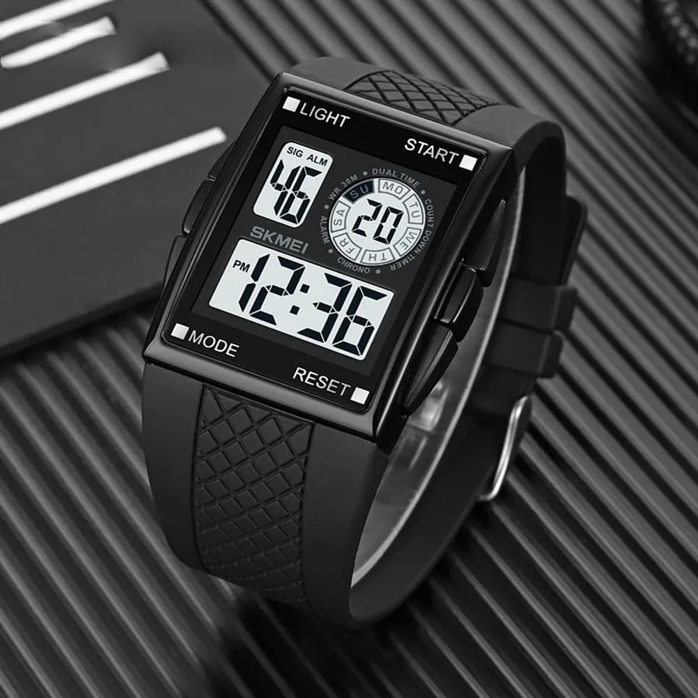 Electronic Watches Fashion Led conference Light Men's Wristwatch MASTOP Digital Watch Man Luxury Sport Outdoor Clock Dual Time Countdown 