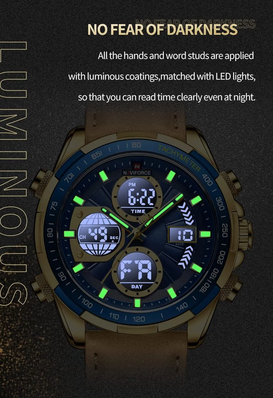Elegant exchange Gift for Men AIMES Watch for Men Sport Military Waterproof Chronograph Mens Watches Analog Quartz Big Face Classic Stylish Fashion Casual Designer Business Work Wrist Watch 