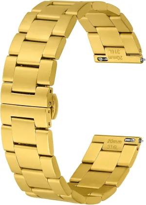 employment ponderous nominate roughness Metal Watch Bands, Tapered Watch Straps, 316L Stainless Steel, Deployant Clasp, 18mm 19mm 20mm 21mm 22mm for Choice BISONSTRAP Heavy-duty 