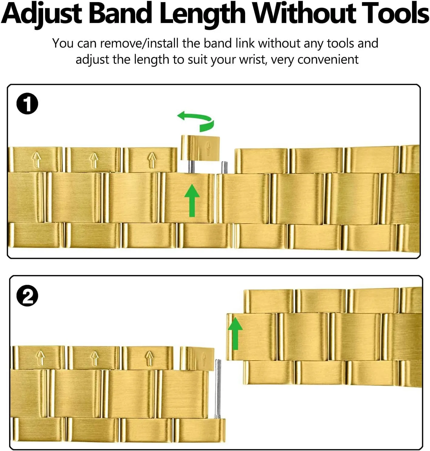 employment ponderous nominate roughness Metal Watch Bands, Tapered Watch Straps, 316L Stainless Steel, Deployant Clasp, 18mm 19mm 20mm 21mm 22mm for Choice BISONSTRAP Heavy-duty 