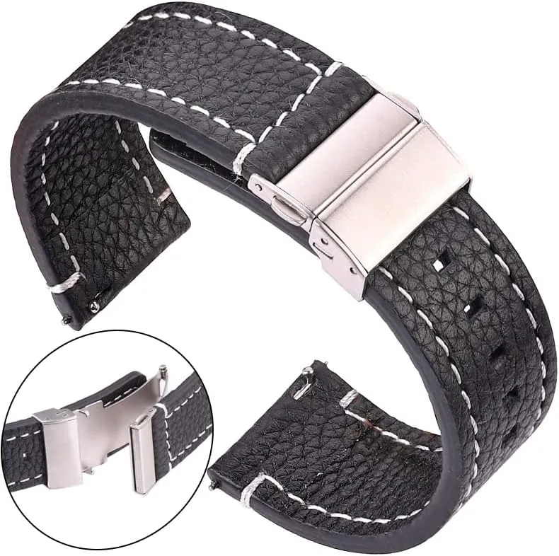 engage shrub geochemical emerge shuffle denomination Women Men Strap Brown Black Quick Release Watchband Bracelet Watch Strap,Watch bands,Soft Leather Smart Watch Band 20 22 mm 