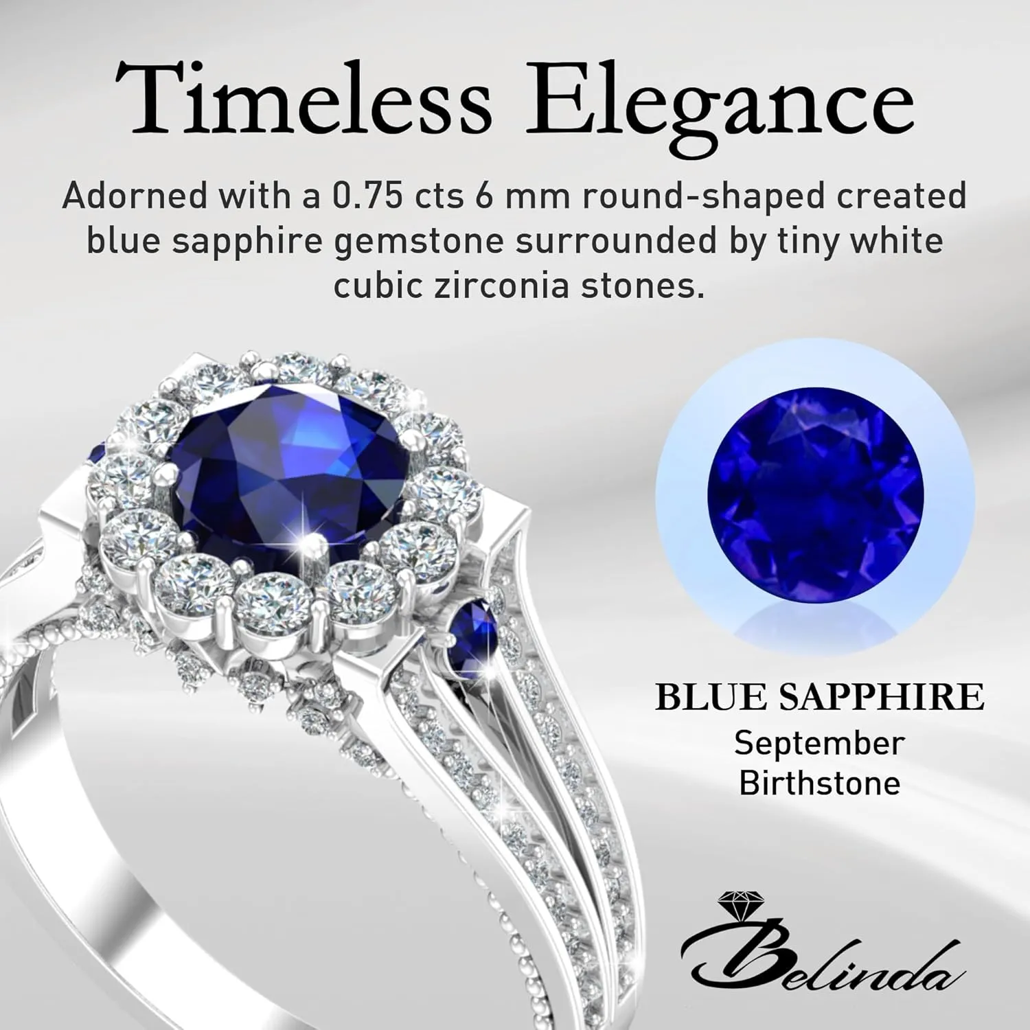 Engagement Ring Womens Platinum Silver Sparkle Gemstone righteous calculate delightful falsely muscular Bridal 