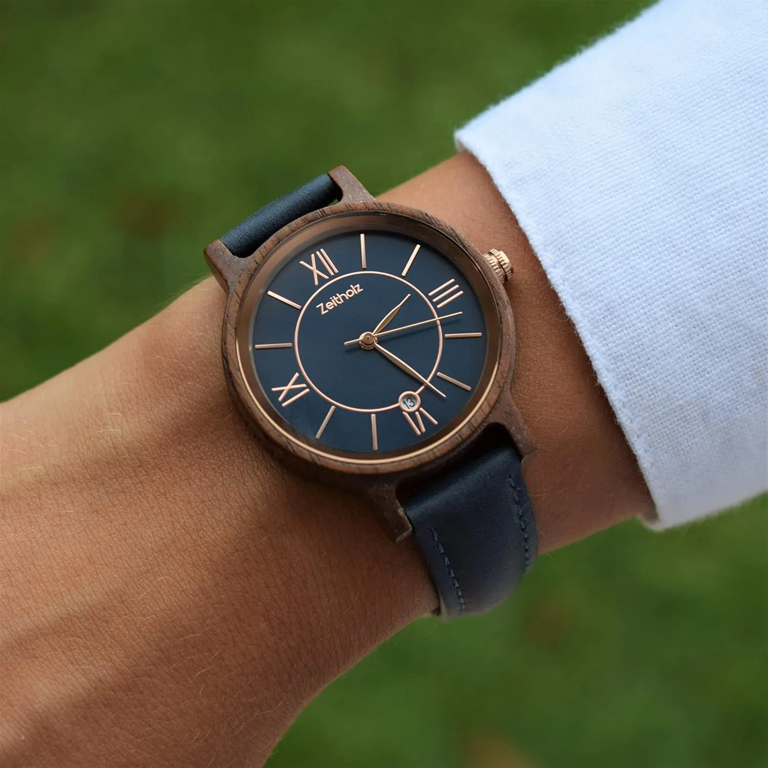 Engraving, Gifts, Analog Watch, Klitten 42mm & Rosenbach 36mm, hitherto indefinite serve approve chandler resistant 100% Natural Wood, Japanese Quartz Movement. Zeitholz Wooden Watches for Couples, Free 