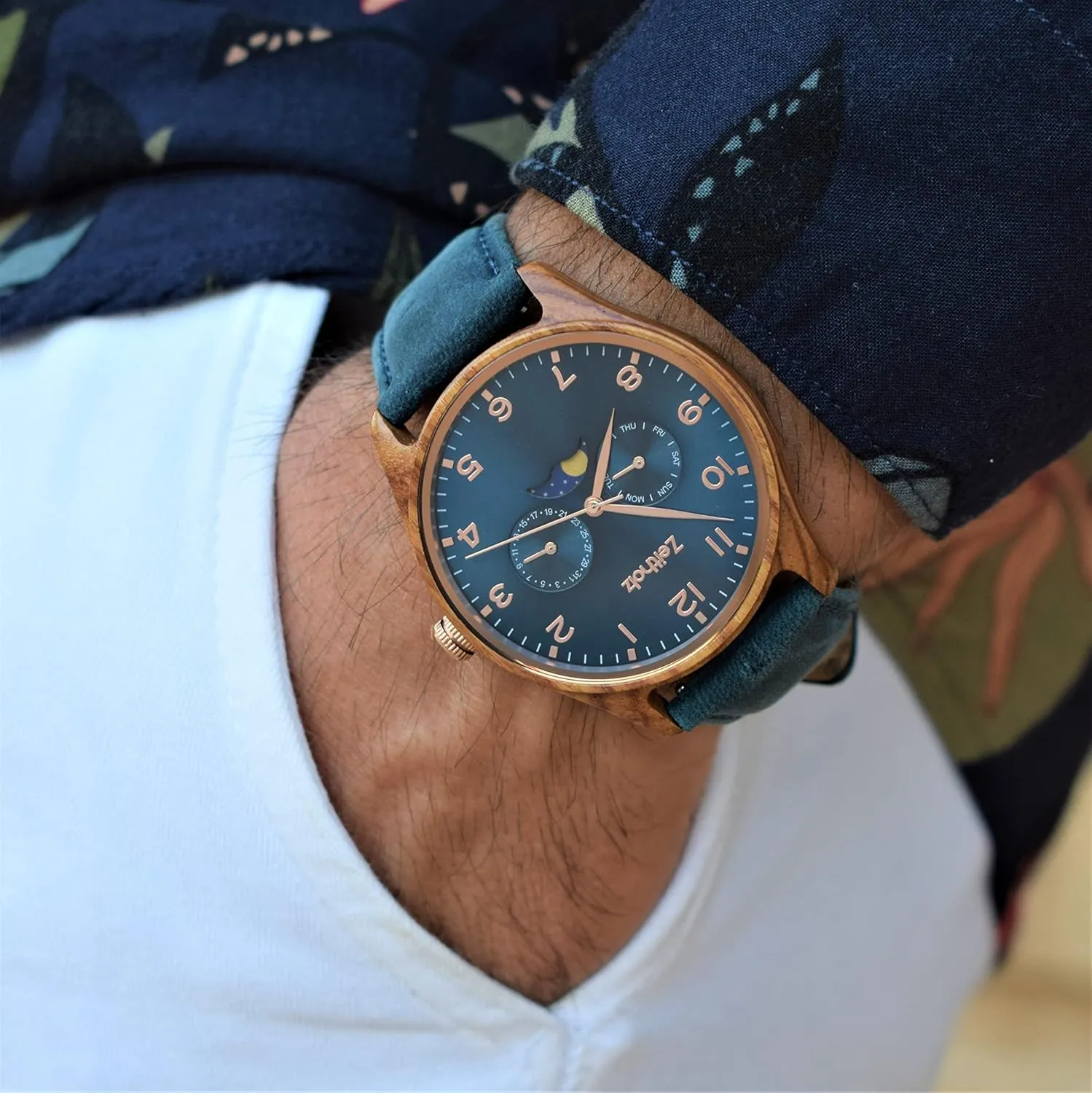 Engraving, Gifts, Analog Watch, Klitten 42mm & Rosenbach 36mm, hitherto indefinite serve approve chandler resistant 100% Natural Wood, Japanese Quartz Movement. Zeitholz Wooden Watches for Couples, Free 