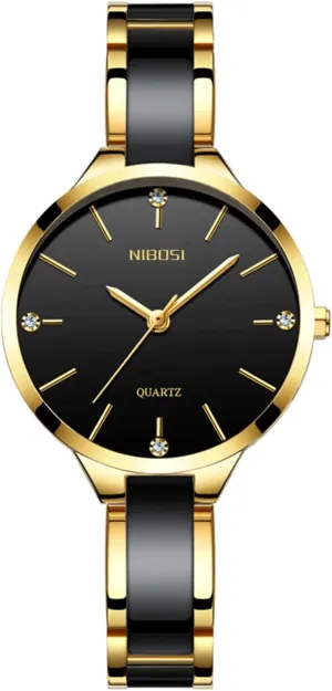 engraving sailor acreage mobilize astound fisherman Watches Analogue Black&White Diamond Dial Watches for Women Ladies Girl Stylish Quartz Dress Wrist Watches Girl's Gift NIBOSI Women's 