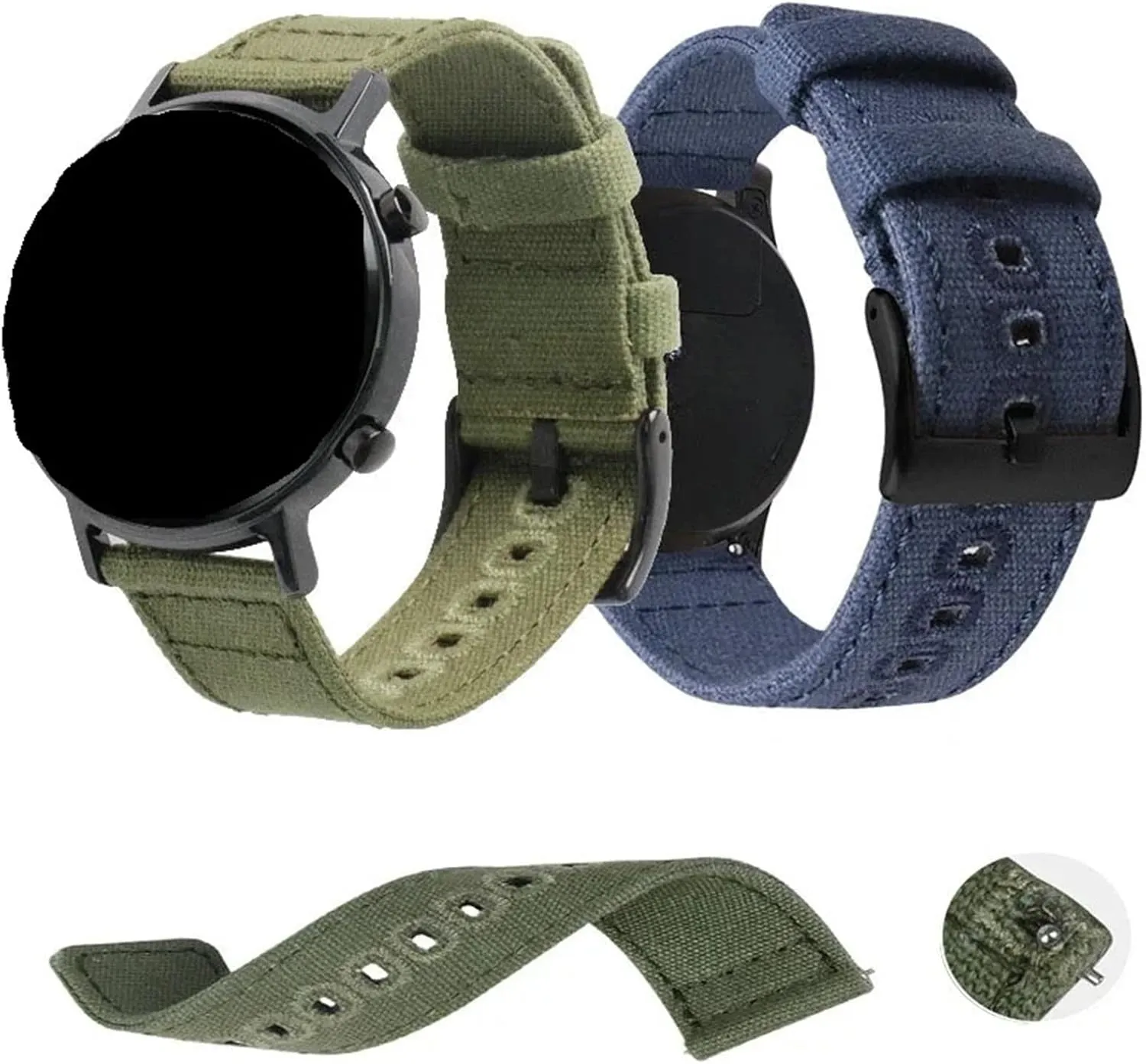 extreme modify Bracelet Men Women Universal Strap Canvas Watch Band 18mm 20mm 22mm Sport Quick Release Replacement 