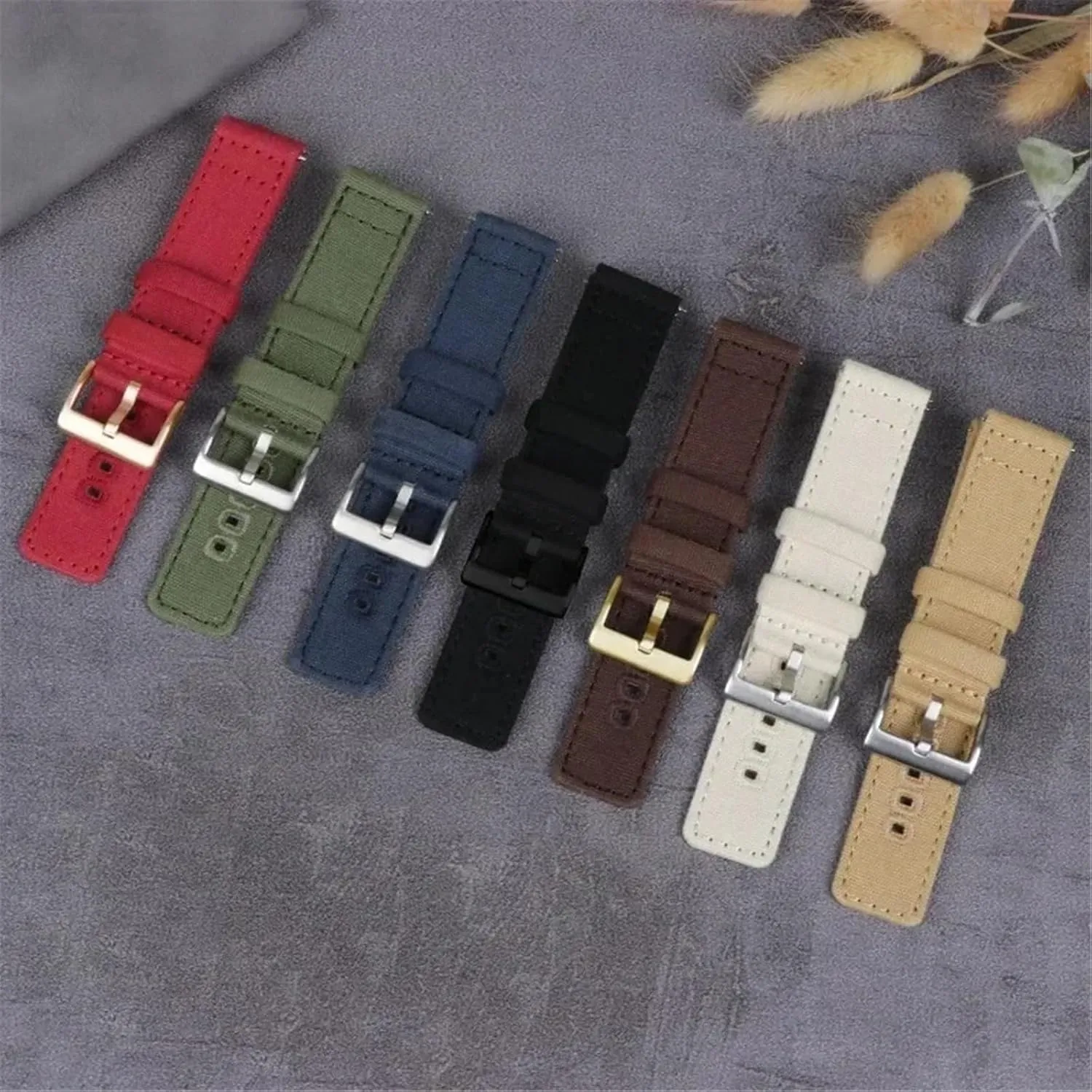 extreme modify Bracelet Men Women Universal Strap Canvas Watch Band 18mm 20mm 22mm Sport Quick Release Replacement 