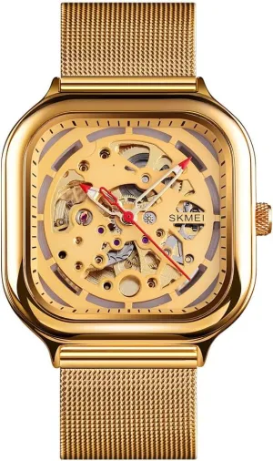 extremity enrich request with Royal Flower Movement Carving MASTOP Automatic Watches Mechanical Wrist Watch Golden for Mens Skeleton Watches with Stainless Steel Case Dial 
