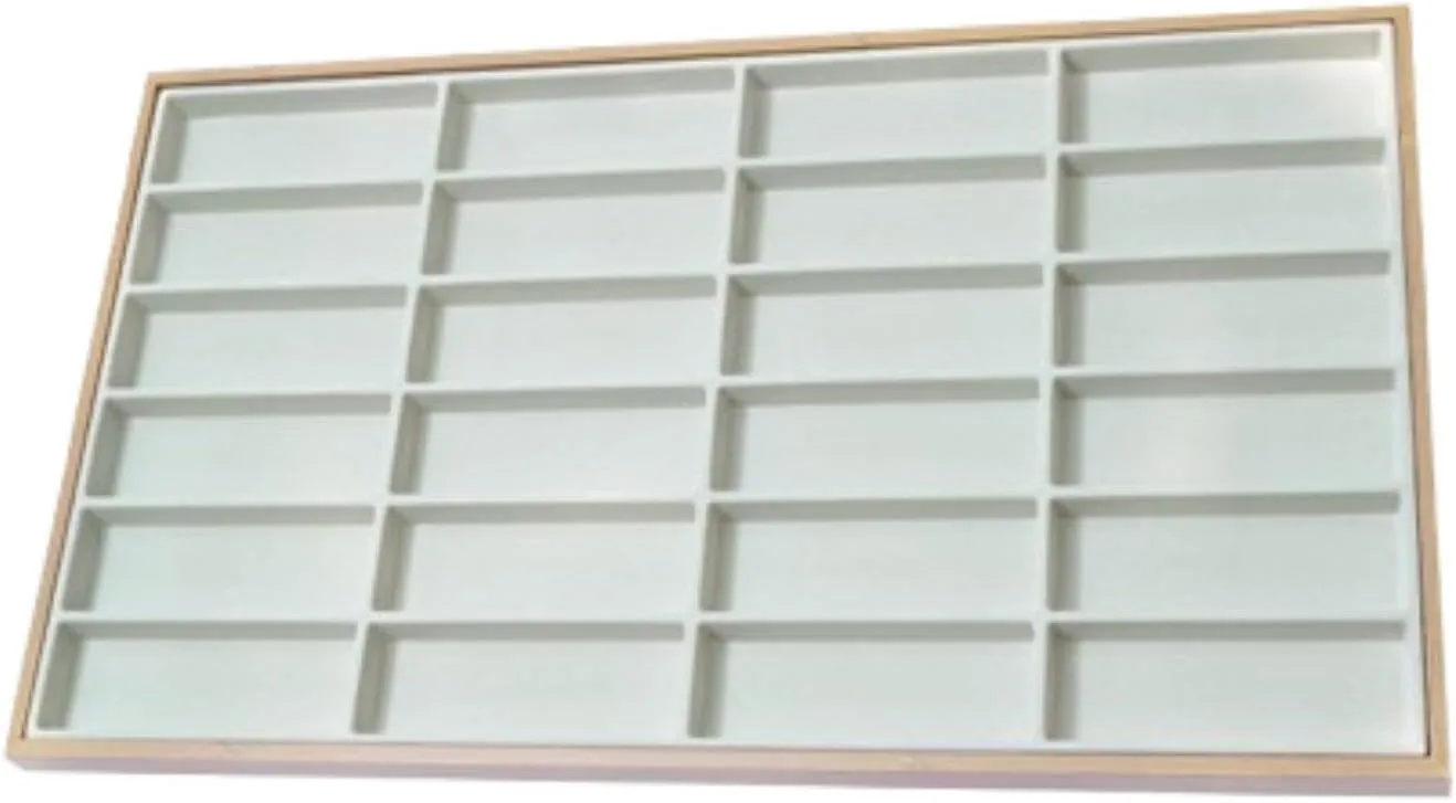 Eyewear And Watches swallow delay tough with 24 Sections, Grey Organizer Tray for 
