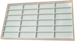 Eyewear And Watches swallow delay tough with 24 Sections, Grey Organizer Tray for 